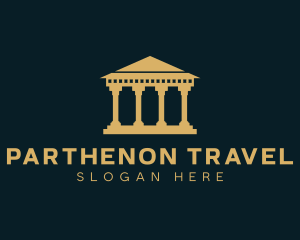 Greek Parthenon Athens logo