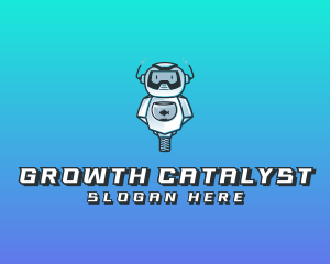 Gaming Robot Avatar logo design