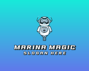 Gaming Robot Avatar logo design