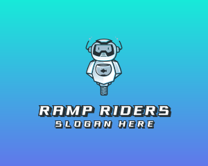 Gaming Robot Avatar logo design