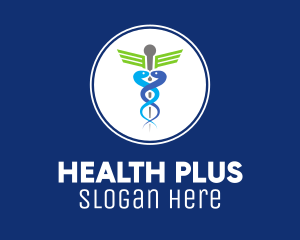 Caduceus Health Medicine logo design