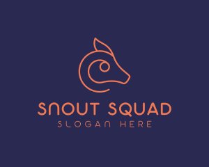 Wild Animal Snout logo design