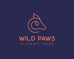 Wild Animal Snout logo design