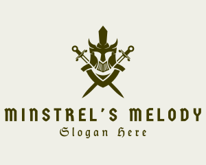 Medieval Knight Warrior logo design