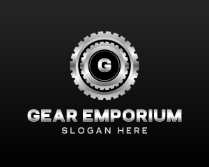 Industrial Cogwheel Gear logo