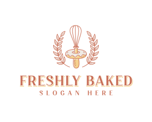 Donut Whisk Patisserie logo design