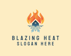 Heating Cooling Industry logo design