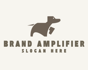 Brown Pet Dog logo design