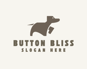 Brown Pet Dog logo design