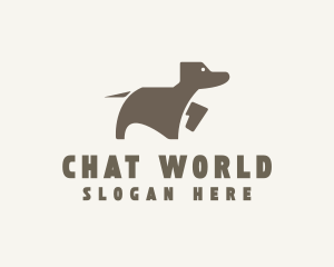 Brown Pet Dog logo design