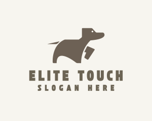 Brown Pet Dog logo design