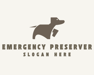 Brown Pet Dog logo design