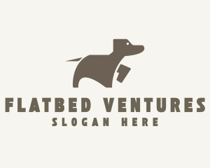 Brown Pet Dog logo design