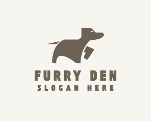 Brown Pet Dog logo