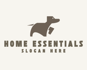 Brown Pet Dog logo design