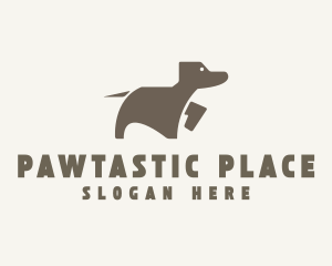 Brown Pet Dog logo