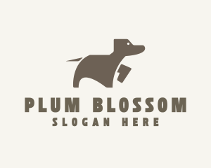 Brown Pet Dog logo design