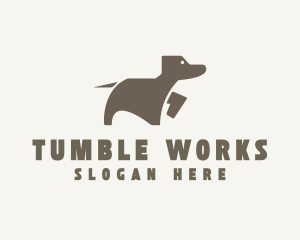 Brown Pet Dog logo design