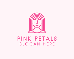 Beautiful Teenager Girl logo design