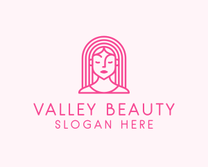 Beautiful Teenager Girl logo design