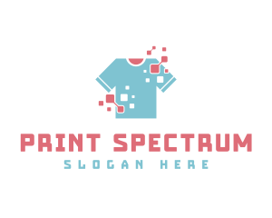 Pixel Shirt Clothing logo design