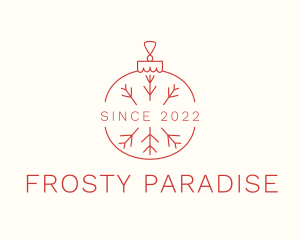 Red Frost Christmas Ball logo