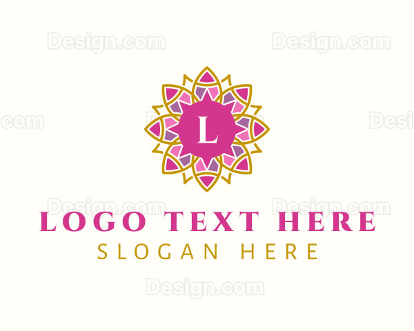 Festive Mandala Flower Logo