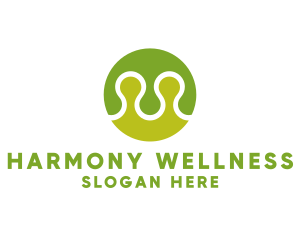 Green Creative Circle Puzzle logo