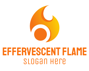 Orange Flame Energy logo design