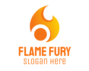 Orange Flame Energy logo design