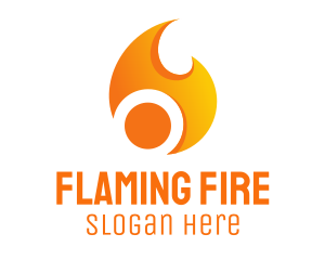 Orange Flame Energy logo design