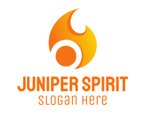 Orange Flame Energy logo design