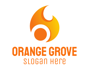 Orange Flame Energy logo design