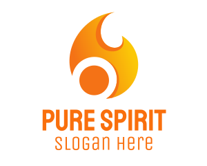 Orange Flame Energy logo design