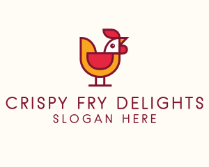 Rooster Poultry Bird logo design