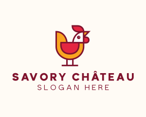 Rooster Poultry Bird logo design