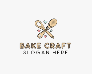 Spatula Baking Sweets logo design