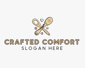 Spatula Baking Sweets logo design