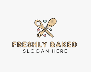 Spatula Baking Sweets logo design