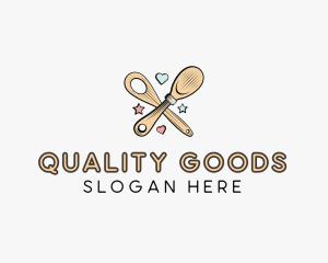 Spatula Baking Sweets logo design