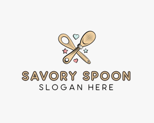 Spatula Baking Sweets logo design