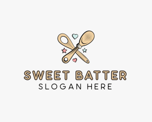 Spatula Baking Sweets logo design