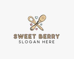 Spatula Baking Sweets logo design