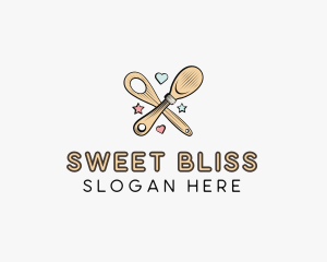 Spatula Baking Sweets logo design