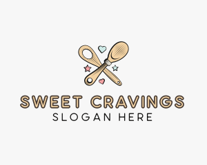 Spatula Baking Sweets logo design