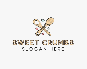 Spatula Baking Sweets logo design