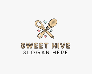 Spatula Baking Sweets logo design