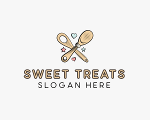 Spatula Baking Sweets logo design