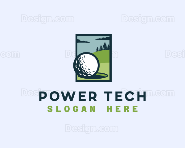 Golf Sport Entertainment Logo