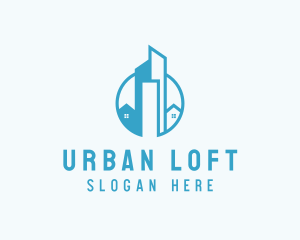 Urban Condominium Skyscraper logo design